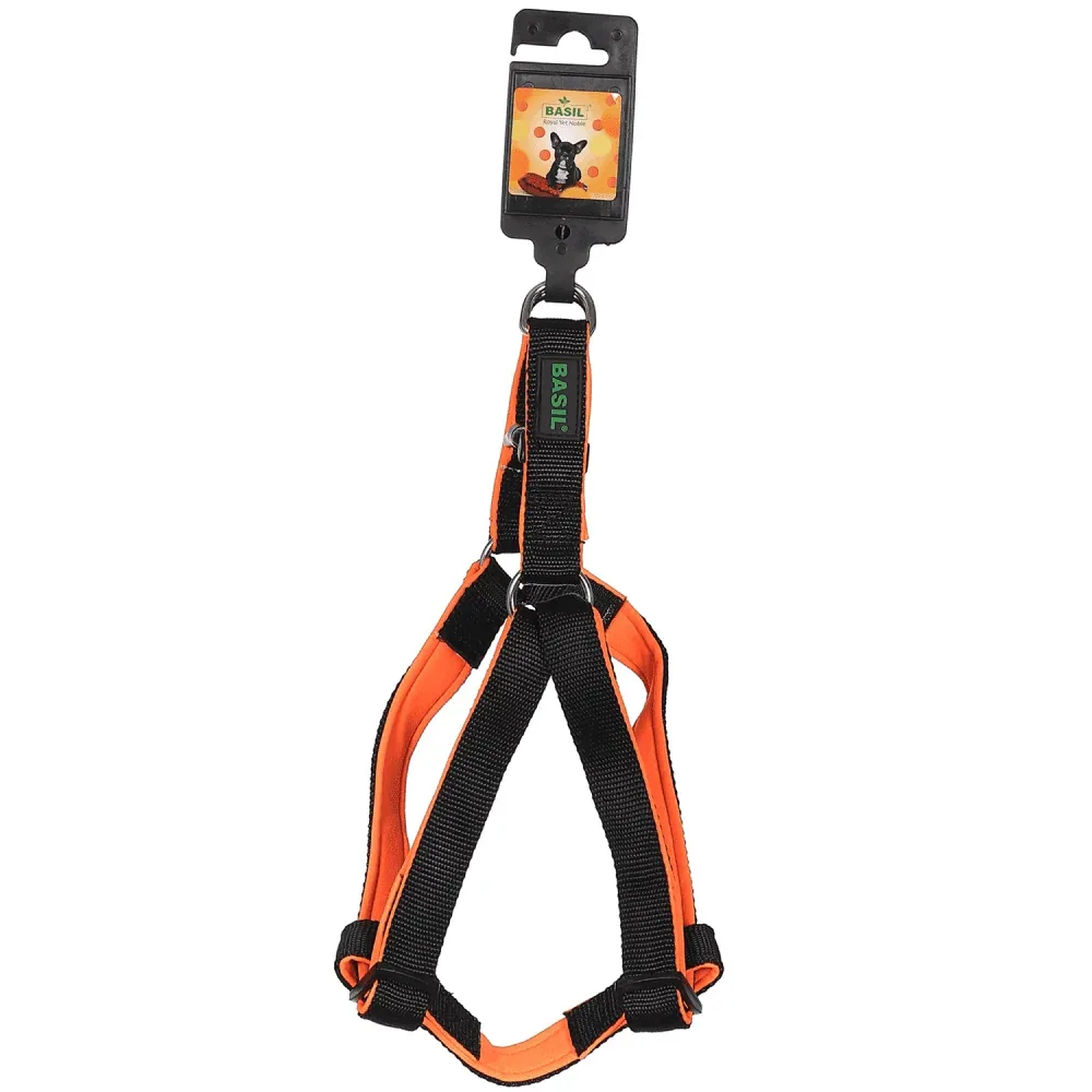 Basil Nylon Padded Adjustable Harness for Dogs (Black) - Image 2