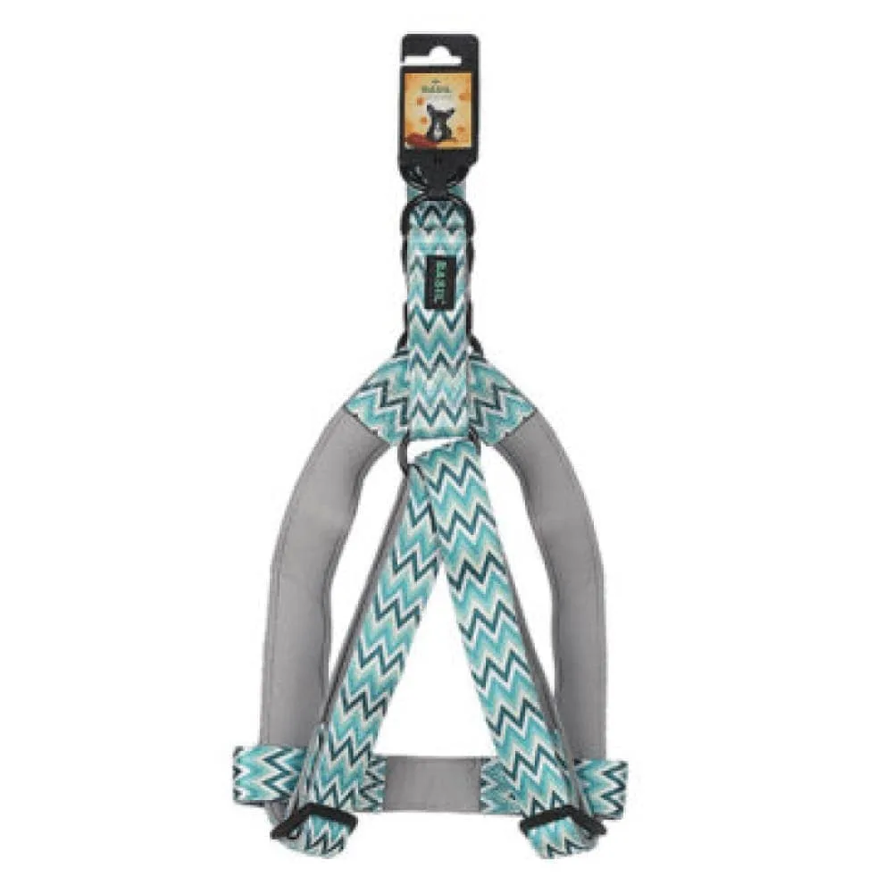 Basil Printed Adjustable Harness for Dogs (Green)