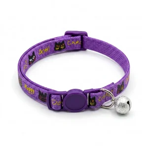Basil Printed Collar for Cats & Puppies (Purple)
