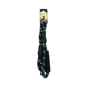 Basil Rope Leash for Dogs (Black/Blue)
