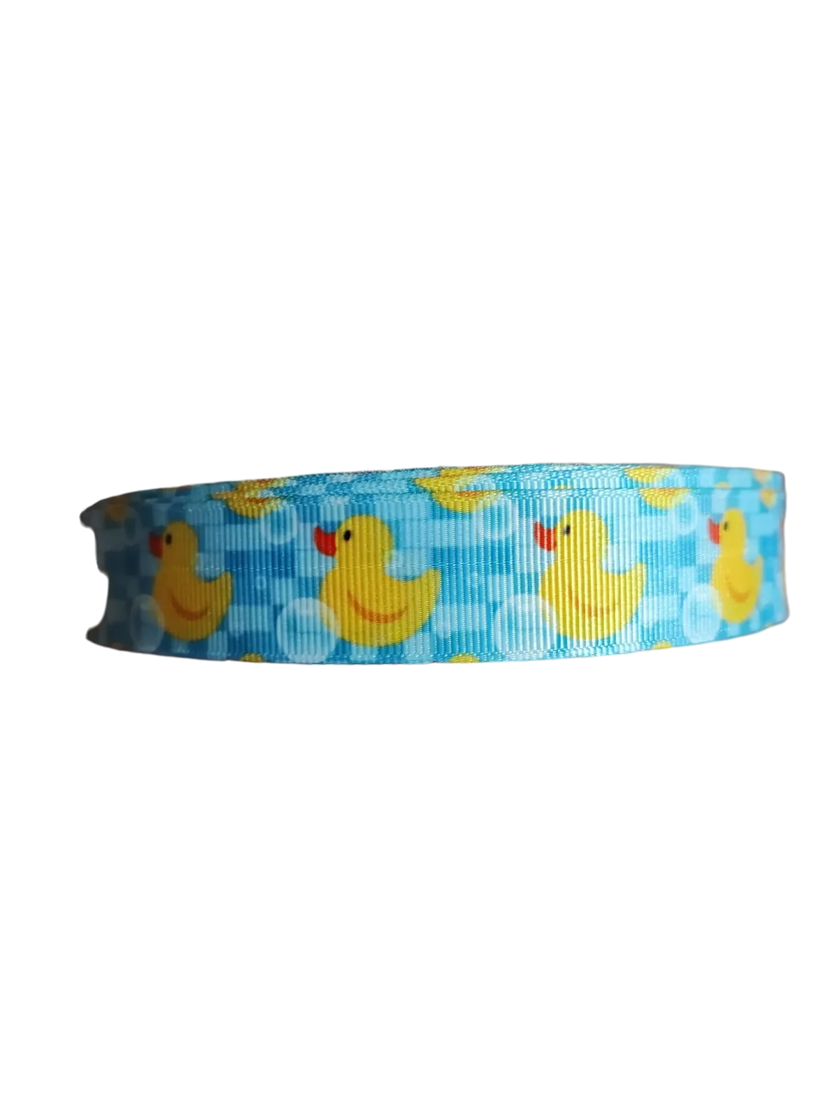 Bathtub Duckie (Blue) Nylon Dog Collar