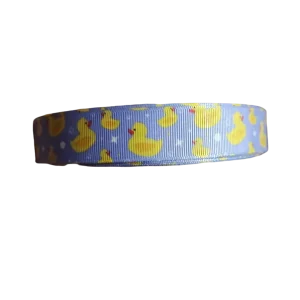 Bathtub Duckie (Purple) Nylon Dog Collar