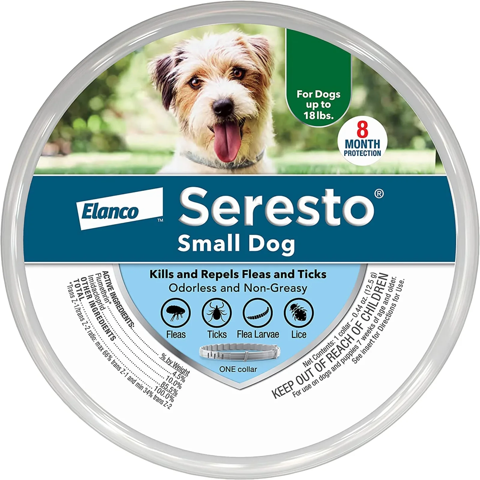 Bayer Dog Seresto Small 6-36 lb-8 Month Dog Collar