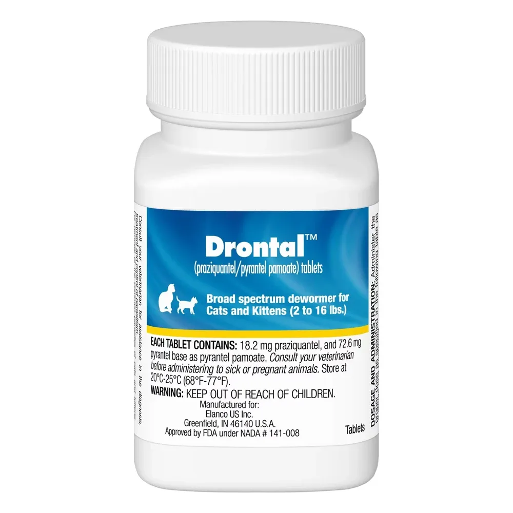 Bayer Drontal broad-spectrum Dewormer | Cat & kittens Dewormer Tablets | Drontal Over the Counter