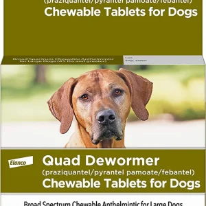 Bayer Quad Dewormer 136Mg Large Dog, 2 ct