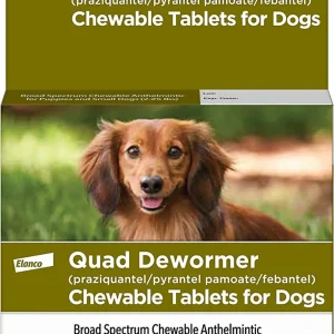 Bayer Quad Dewormer 22.7Mg Small Dog, 4 ct