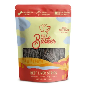 Beg & Barker Beef Liver Strip Dog Treats 4 oz