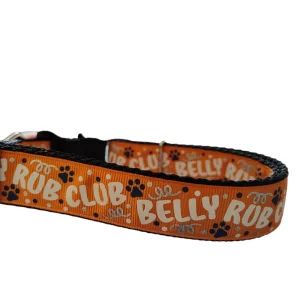 Belly Rub Club Nylon Dog Collar
