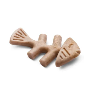 Benebone Puppy Pack Fishbone Dog Chew Toy Salmon X-Small|2 pk