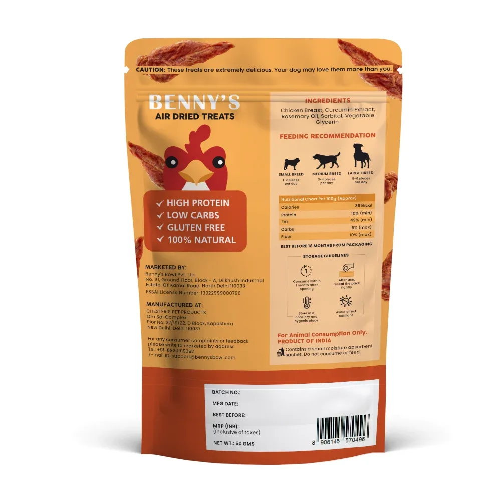 Bennys Bowl Chicken and Herbs Jerky Dog Treats - Image 2