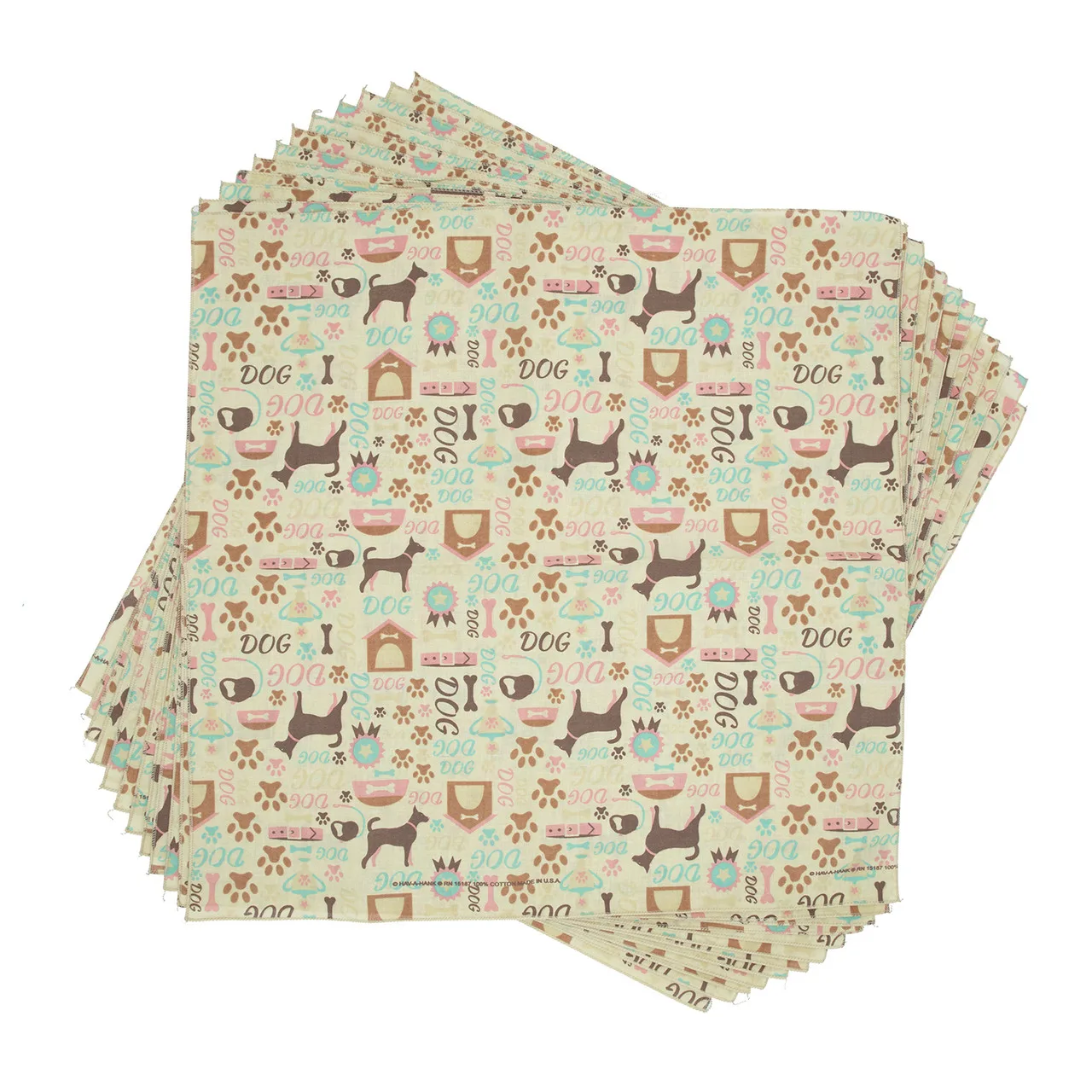 Best In Show Dog Bandana, 22 inch, 12 Pack