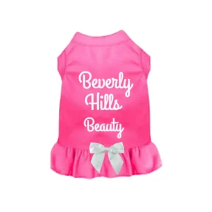 Beverly Hill's Beauty Dog Dress - Satin Bow, 3 Colors, Sizes X-Small to 2XL