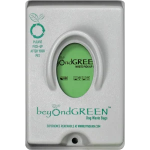beyondGREEN Single-Pull Dog Waste Bag Dispenser – Wall/Pole Mount – Compatible with Single-Pull Header Packs – Heavy-Duty Construction