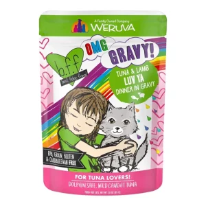 BFF Cat Omg Gravy Luv Ya Tuna & Lamb 3 oz. Pouch - 12 ct