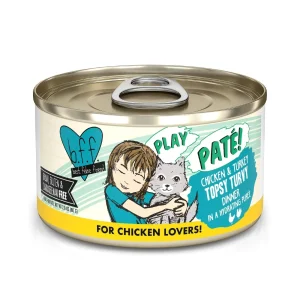 BFF Cat Play Chicken and Turkey Topsy Turvy Dinner 2.8 oz. 12 ct