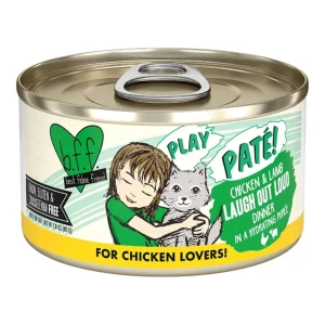 BFF Cat Play Pate Laugh Out Loud Chicken & Lamb Wet Cat Food, 2.8 oz, 12 ct
