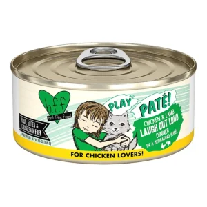 BFF Cat Play Pate Laugh Out Loud Chicken & Lamb Wet Cat Food, 5.5 oz, 8 ct