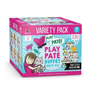 BFF Cat Play Pate Partay! Variety Pack Wet Cat Food, 3 oz, 12 ct