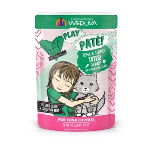BFF Cat Play Tuna & Turkey Totes Dinner Wet Cat Food, 3 oz Pouch 12 ct