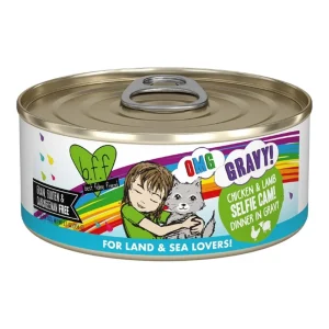 BFF Grain-Free Chicken & Lamb Wet Cat Food in Gravy, 5.5 oz, 8 ct