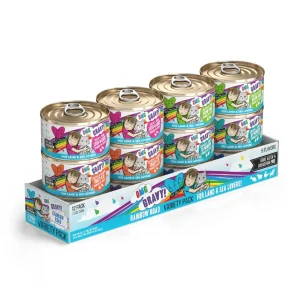BFF Grain-Free Wet Cat Food Variety Pack - Rainbow Road, 2.8 oz, 12 ct