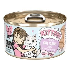 BFF Kitten Cute to Boot Chicken Recipe in Hydrating Puree Wet Cat Food, 2.8 oz, 12 ct