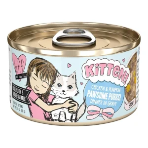 BFF Kitten Pawesome Purrs Chicken, Tuna & Pumpkin Recipe in Gravy Wet Cat Food, 2.8 oz, 12 ct