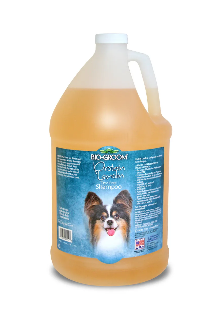 Bio-Groom Protein Lanolin Conditioning Dog & Cat Shampoo, 1 Gallon