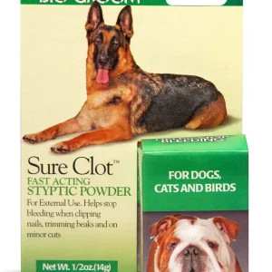 Bio Groom Sure Clot Fast Acting Styptic Powder, 0.5 oz