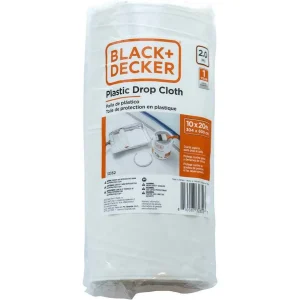 Black+Decker Plastic Drop Cloth 10' x 20'