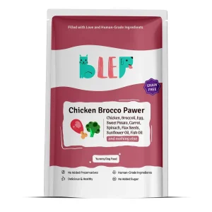 BLEP Chicken Brocco Pawer Dog Wet Food (300g)