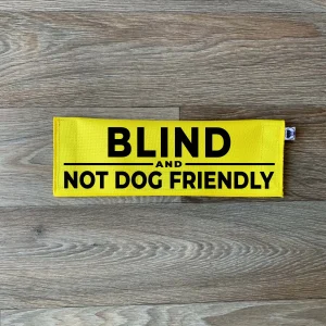 Blind and Not Dog Friendly Leash Flag