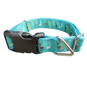 Blue Deer Nylon Dog Collar