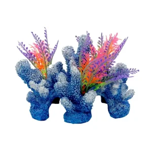 Blue Ribbon Pet Products Exotic Environments Rainbow Coral Reef with Caves Aquarium Ornament Small