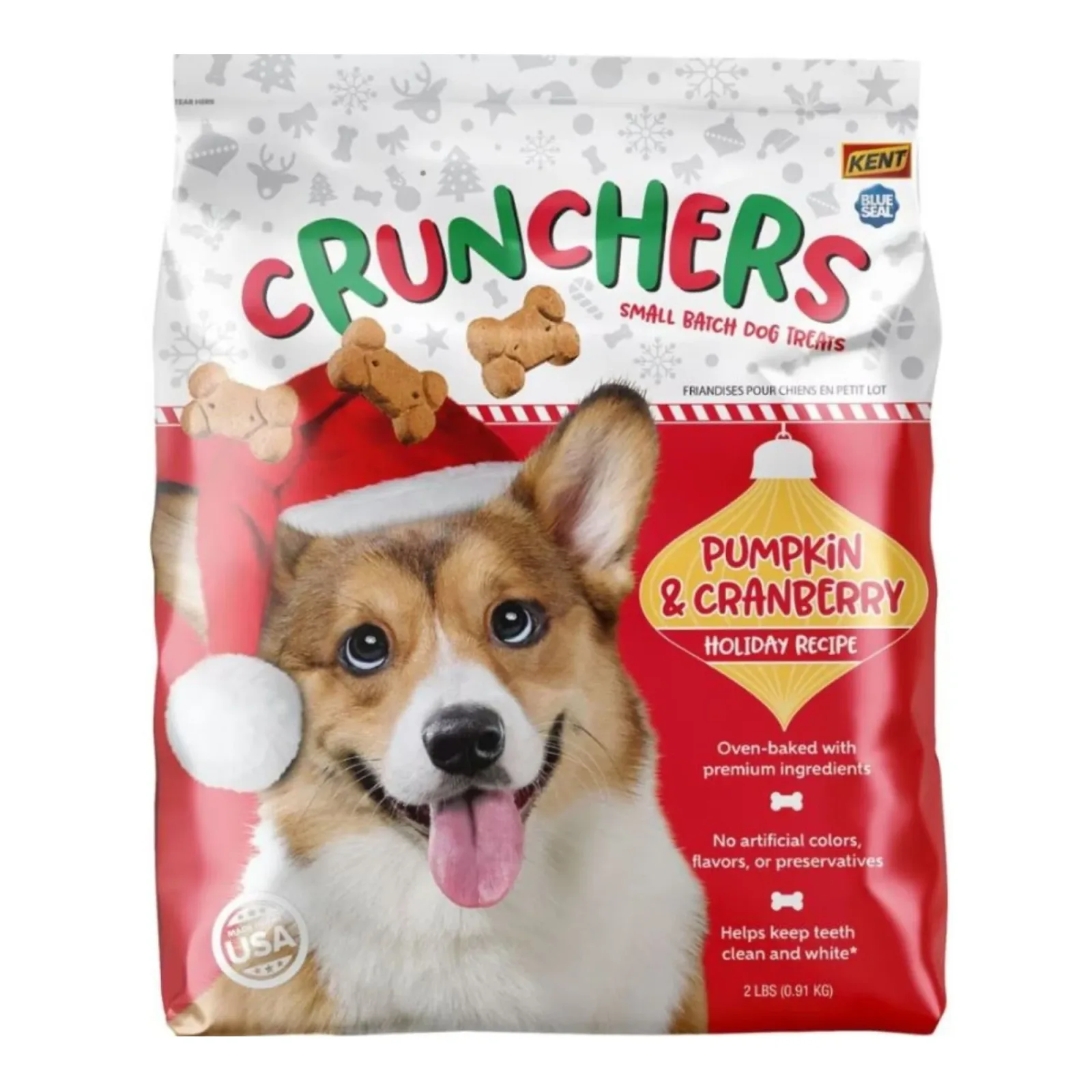 Blue Seal Crunchers Holiday Recipe Pumpkin & Cranberry Dog Biscuits 2 lb