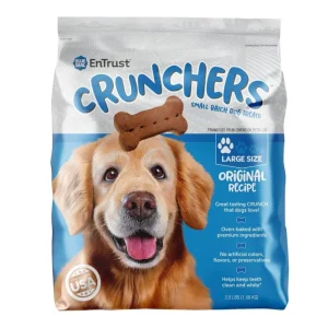 Blue Seal Entrust Crunchers Small Batch Dog Treats Original Large - 3.5 lb