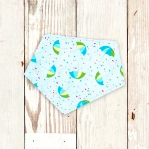 "Blue Umbrellas" Dog Bandana