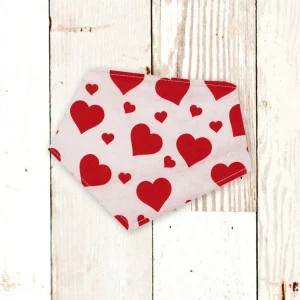 "Blush Hearts" Valentine's Day Dog Bandana