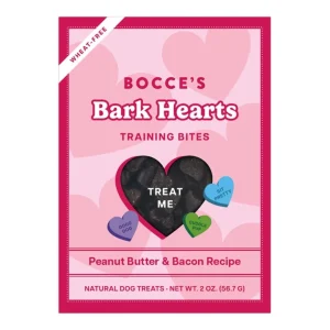 Bocce's Bakery Bark Hearts Soft Dog Training Dog Treats 2 oz