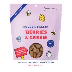 Bocce's Bakery Dog Berries Cream 6 oz