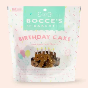 Bocce's Bakery Dog Birthday Cake Biscuits, 5 oz