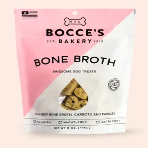 Bocce's Bakery Dog Biscuits Bone Broth, 5 oz