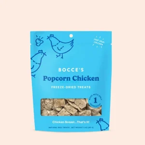 Bocce's Bakery Dog Freeze-Dried Popcorn Chicken Dog Treat 3 oz