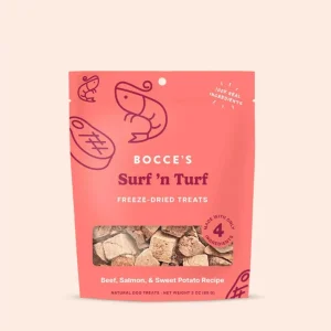Bocce's Bakery Dog Freeze-Dried Surf'N Turf Dog Treat 3 oz