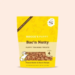 Bocce's Bakery Dog Puppy Training Bites Bac'N Nutty 3 oz