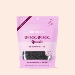 Bocce's Bakery Dog Puppy Training Bites Quack Quack Quack 3 oz