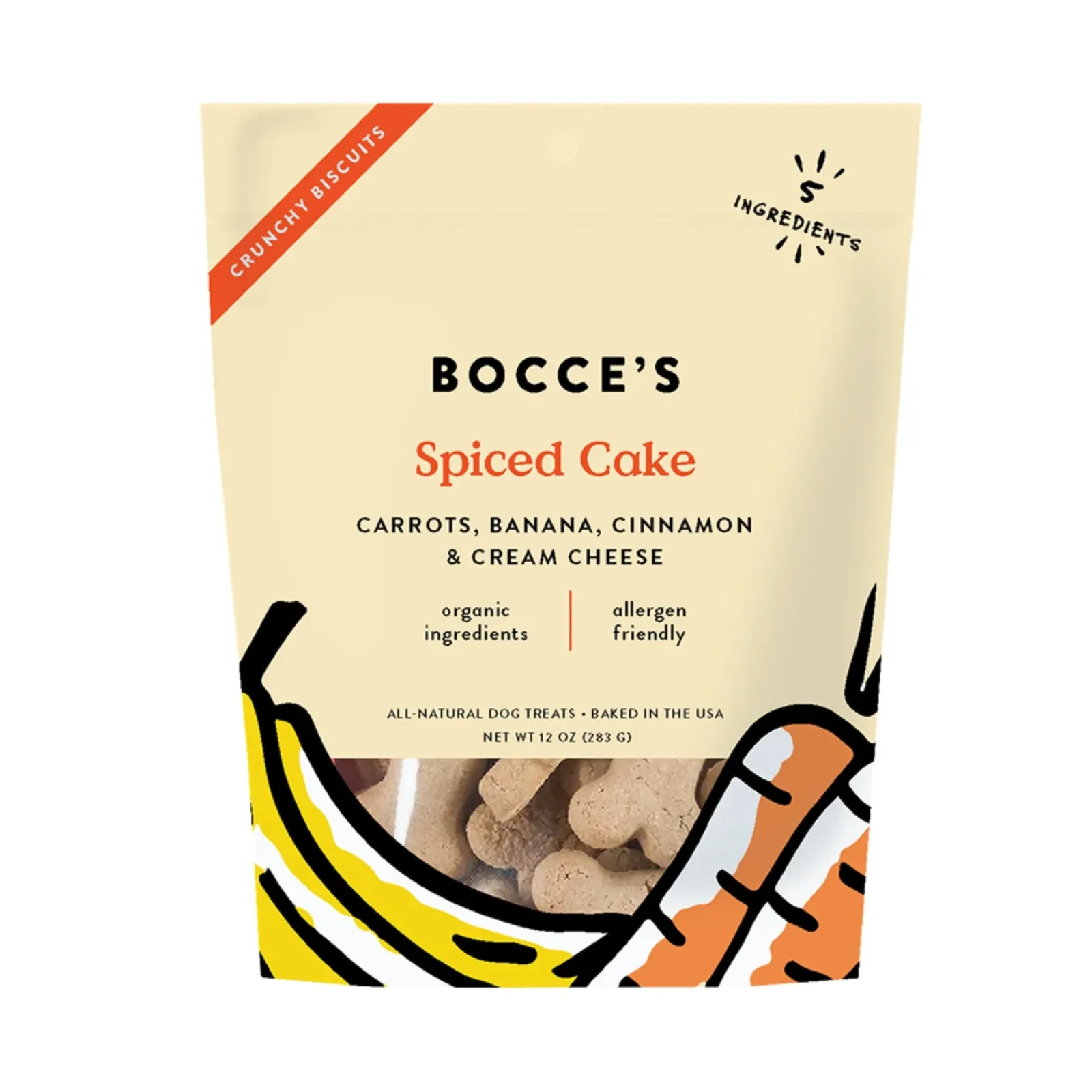 Bocce's Bakery Dog Small Batch Biscuits Spiced Cake, 12 oz