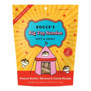 Bocce's Bakery Dog Soft & Chewy Big Top Sundae, 6 oz