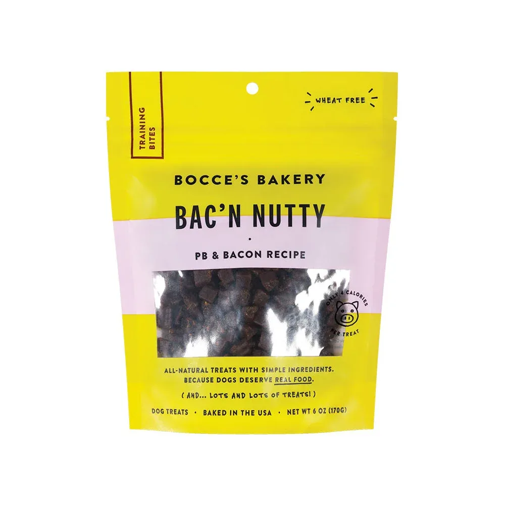 Bocce's Bakery Dog Training Bacon Nutty, 6 oz