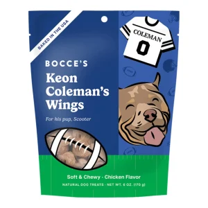 Bocce's Bakery Keon Coleman Wings Soft & Chewy Dog Treats 6 oz